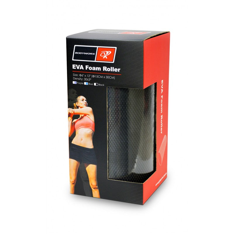 BODYWORX 4ASL958BK-12 BLACK FOAM ROLLERS (12")