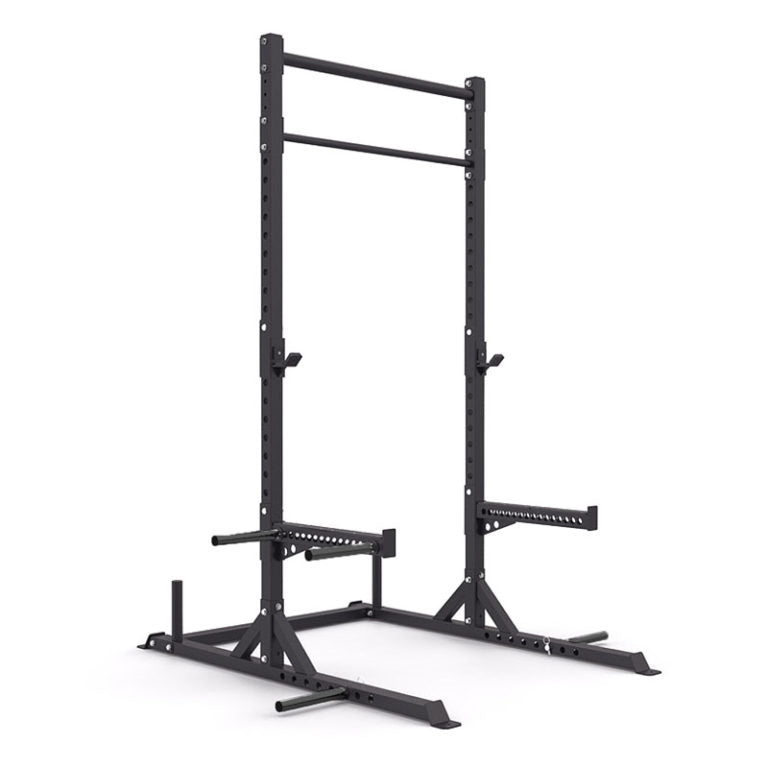 Half rack with online dip bars